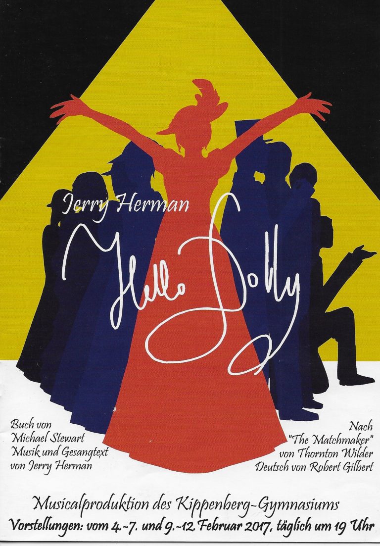 Plakat zum Musical Hello Dolly